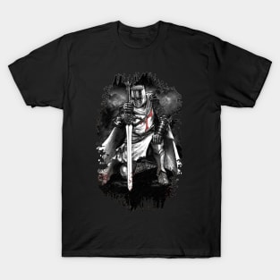 Dark Skull Wings Biker Style Top With Motif T-Shirt